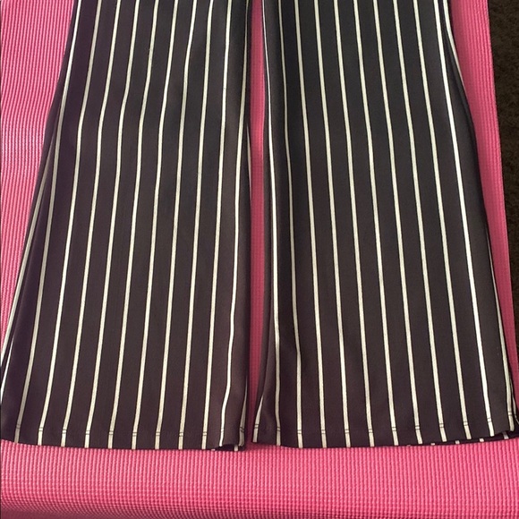 Windsor Black and White Wide Leg Jumpsuit with Tailored Stripes - Picture 3 of 8